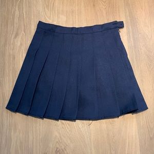Navy blue tennis skirt with shorts under, super comfortable!